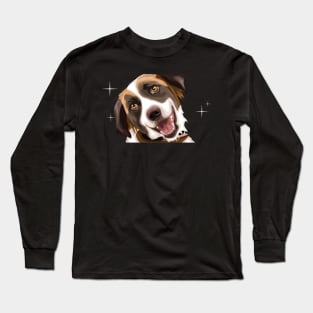 dog vector style Long Sleeve T-Shirt